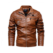 Load image into Gallery viewer, 2019 Men's Natural Real Leather Jacket Men Motorcycle Hip Hop Biker Winter Coat Men Warm Genuine Leather Jackets plus size 3XL
